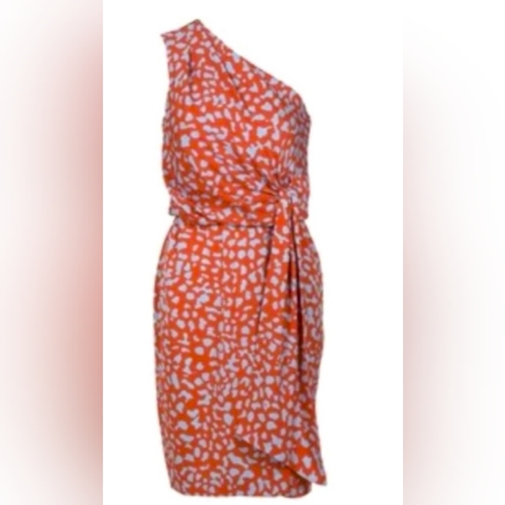 Diane Von Furstenberg One Shoulder dress. - Picture 4 of 6